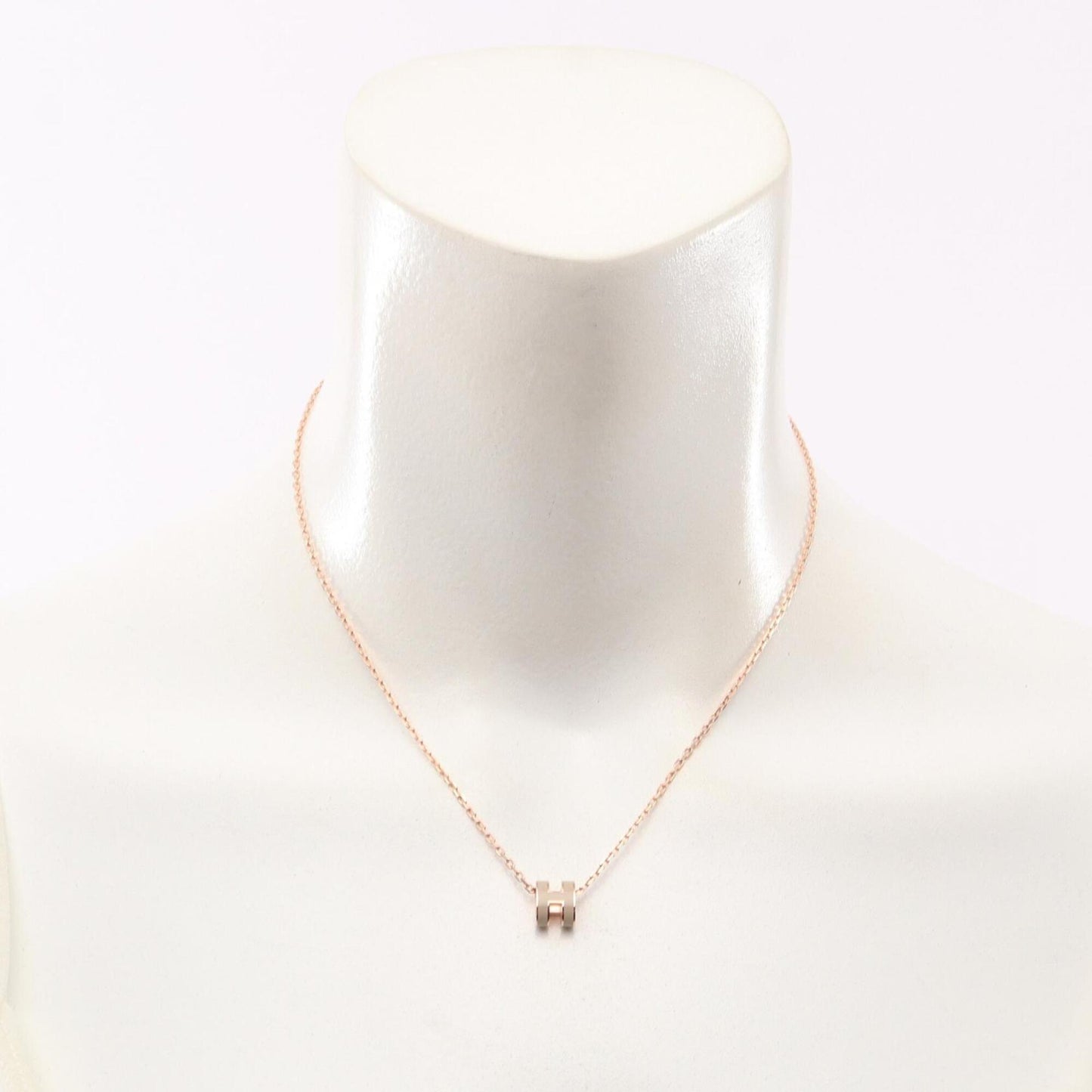 Pop H Pendant Necklace Gold-Tone Metal