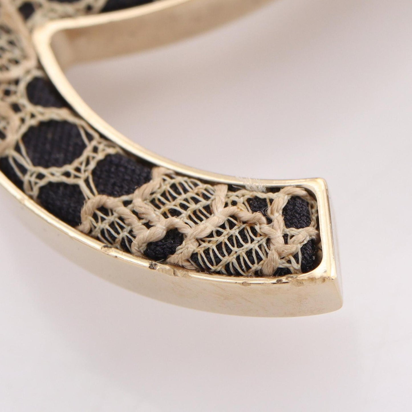 CC Logo Brooch Metal