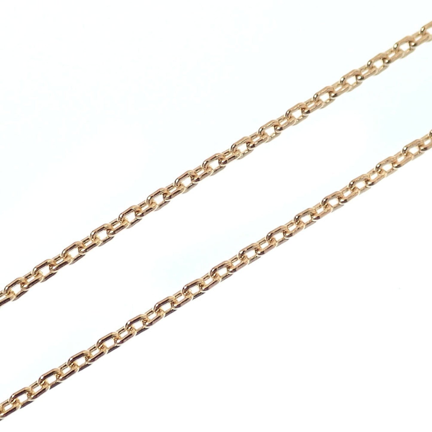 T Smile Pendant Necklace 18K Rose Gold with Diamonds