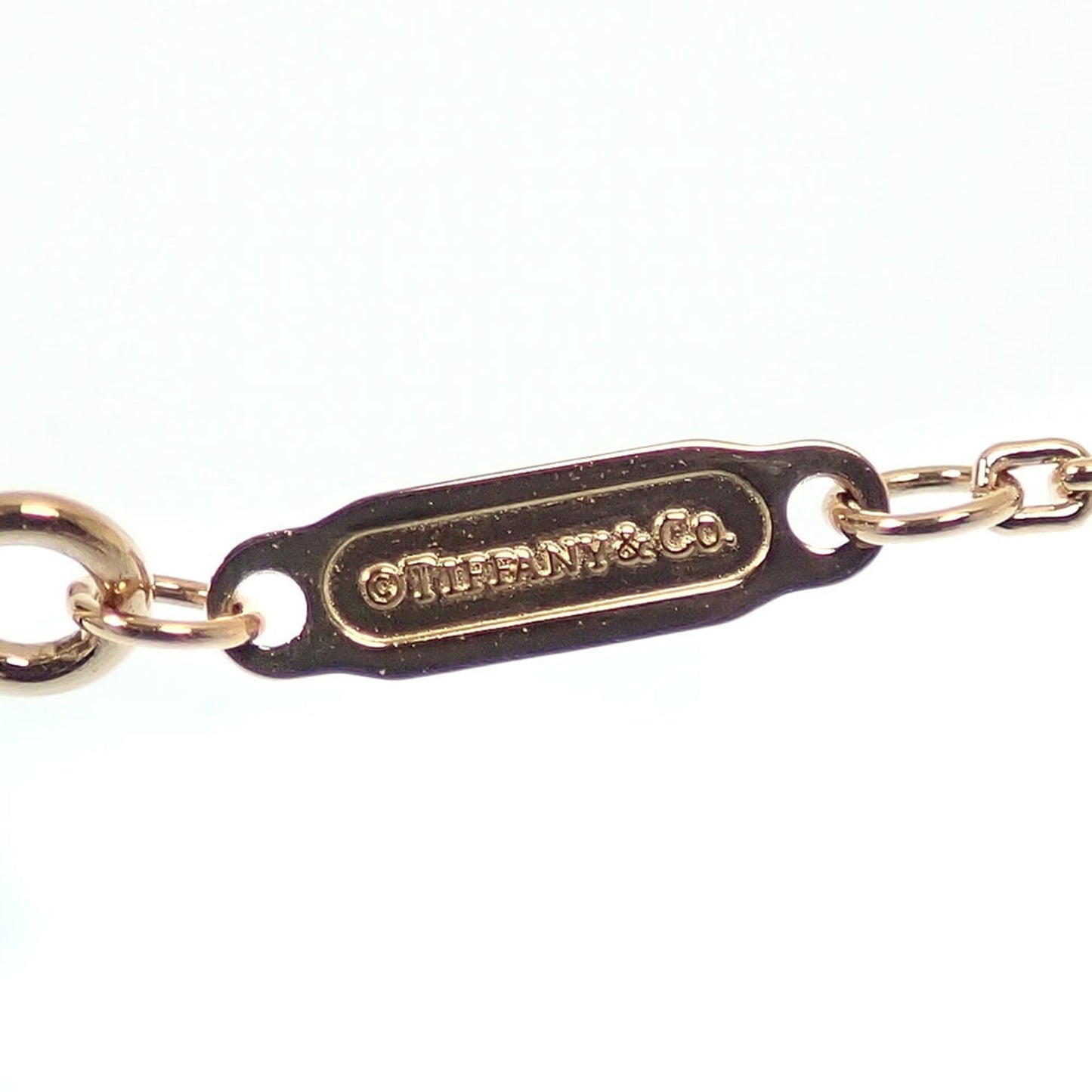 T Smile Pendant Necklace 18K Rose Gold with Diamonds