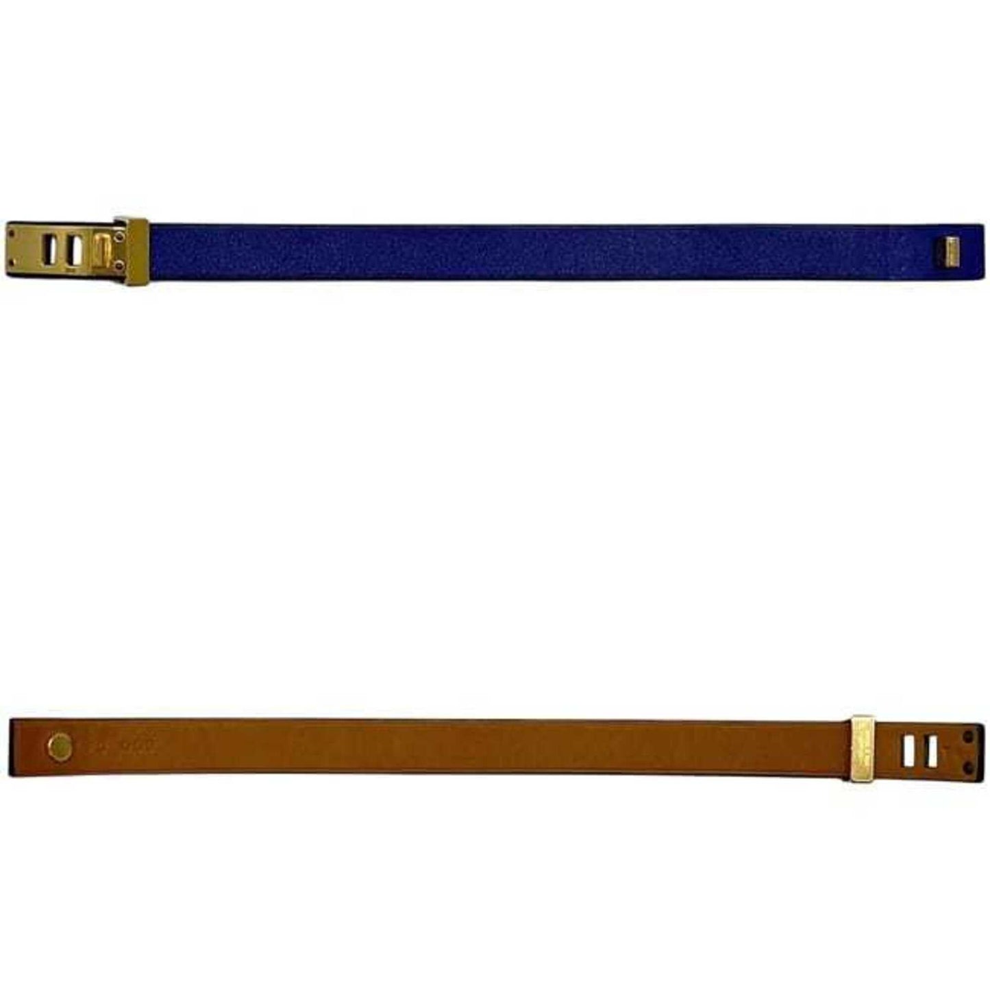 Mini Dog Bracelet Leather and Swift Leather Navy
