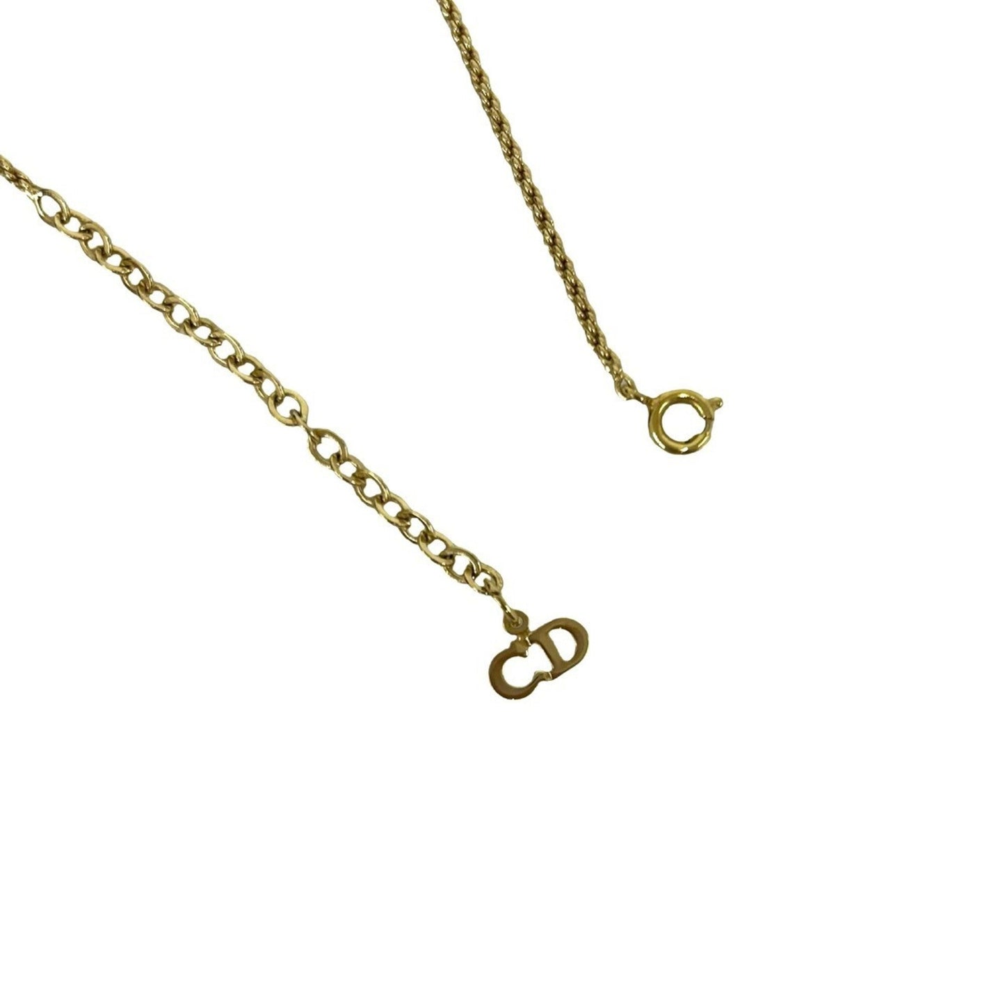 Vintage CD Pendant Necklace Gold