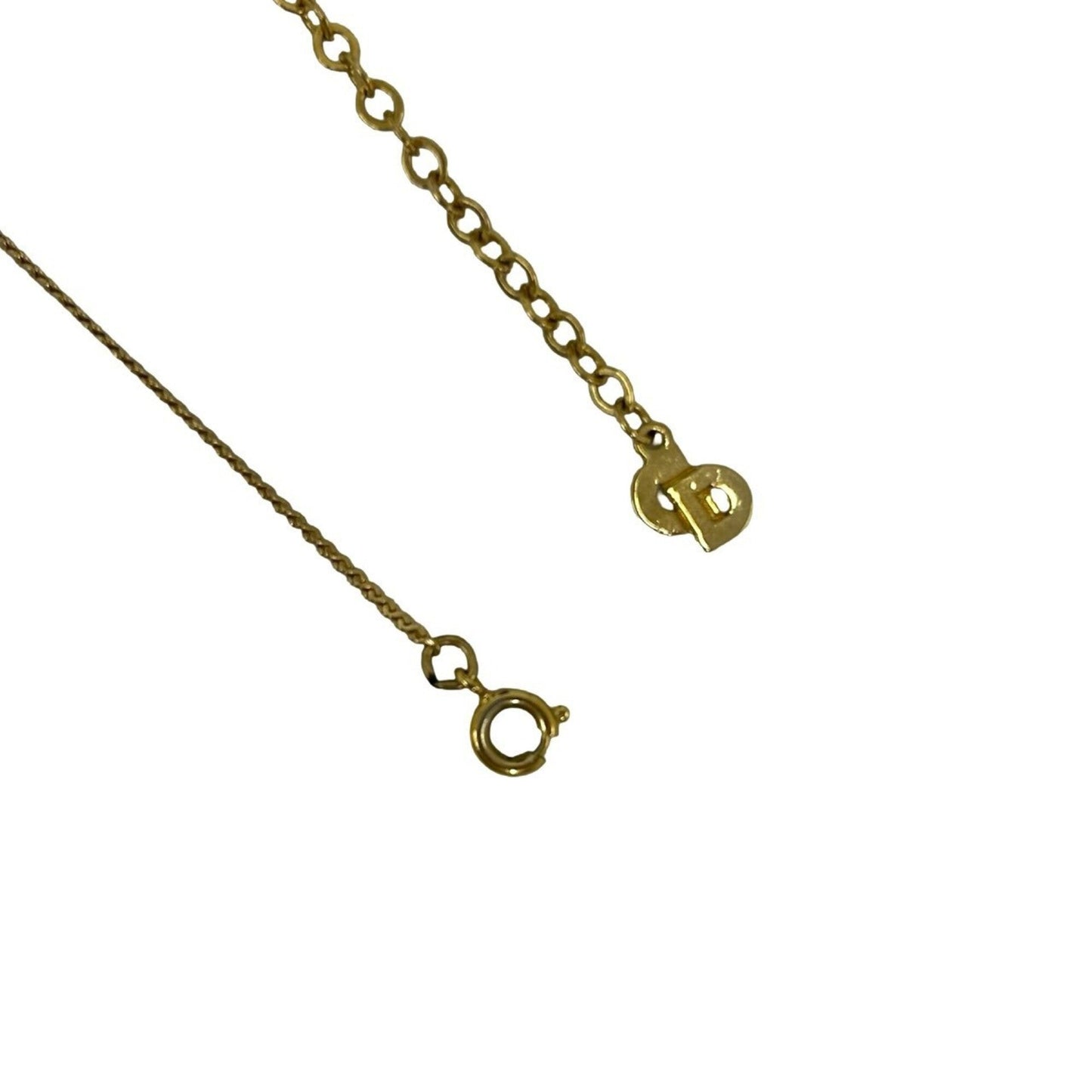 Vintage CD Pendant Necklace Gold