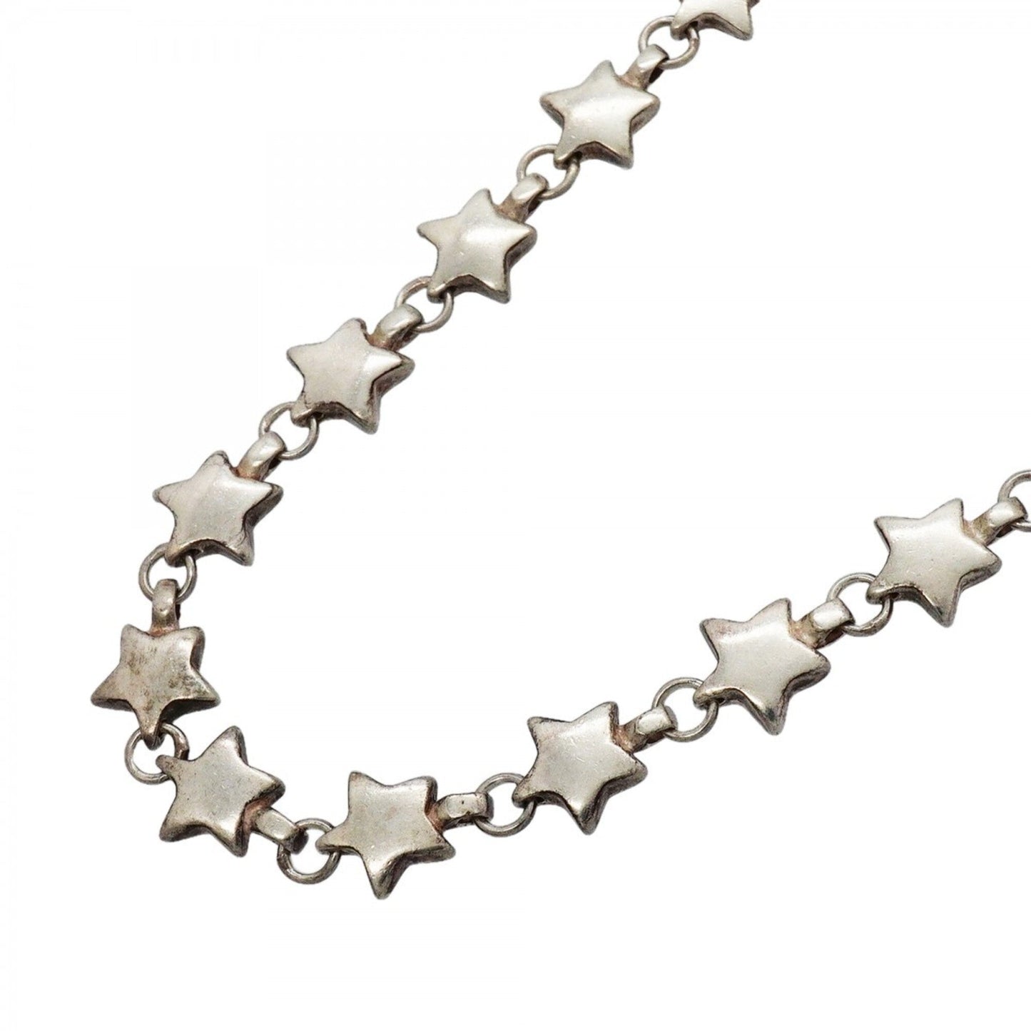 Puff Star Pendant Necklace Sterling Silver