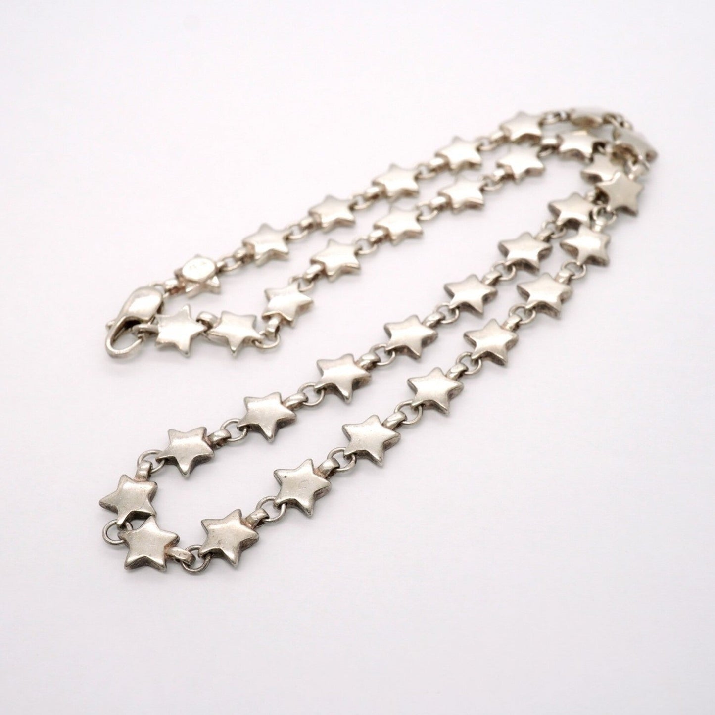 Puff Star Pendant Necklace Sterling Silver