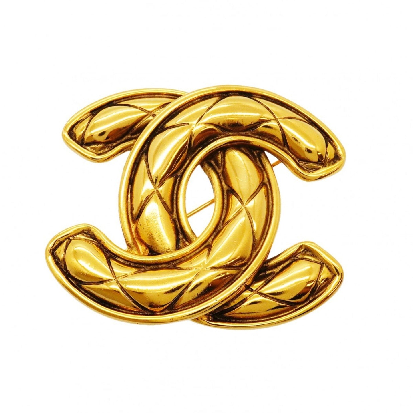 CC Logo Brooch Metal