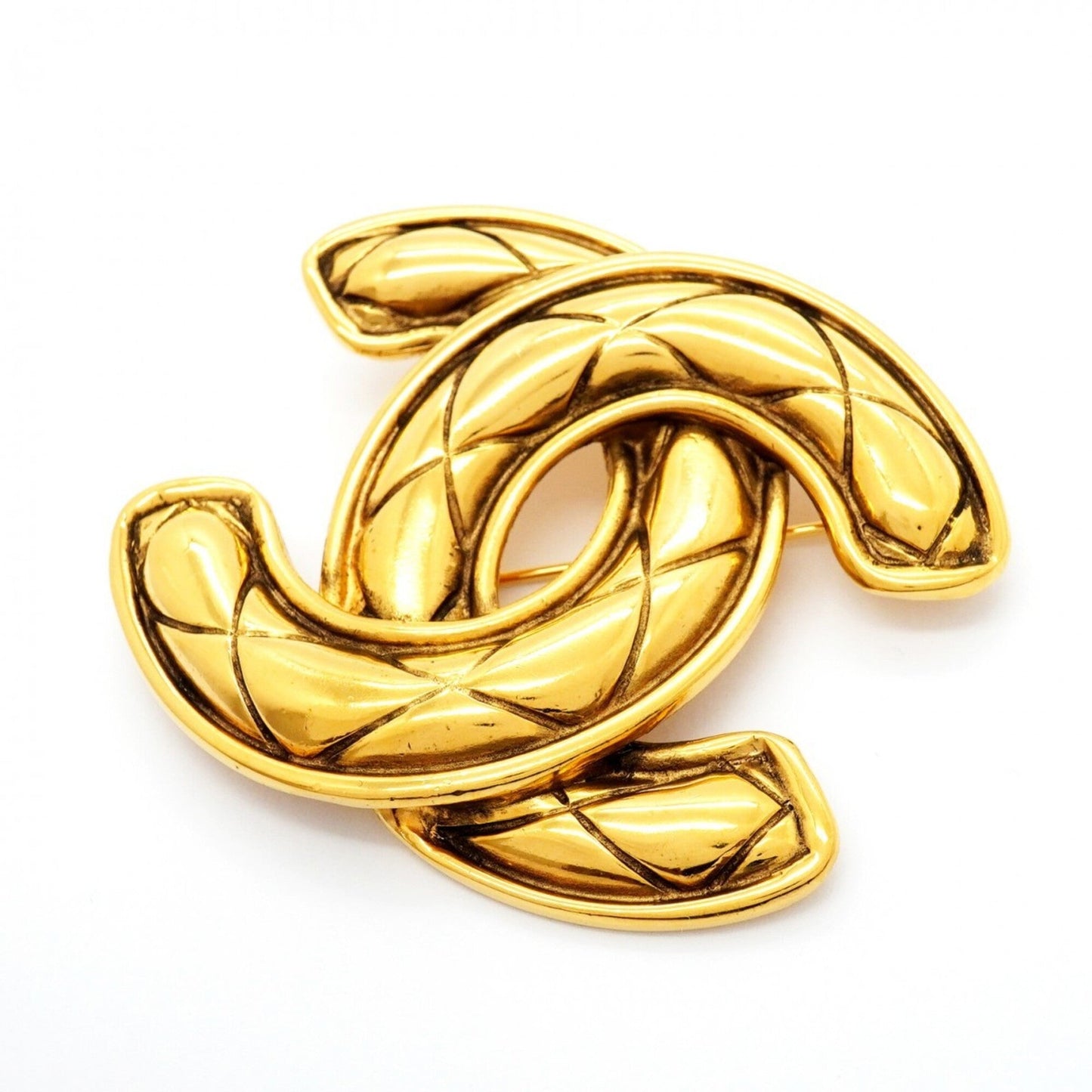 CC Logo Brooch Metal