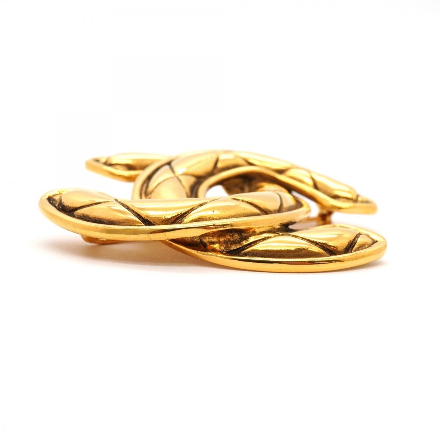 CC Logo Brooch Metal