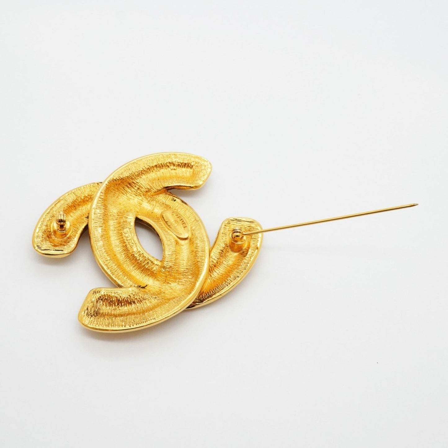 CC Logo Brooch Metal