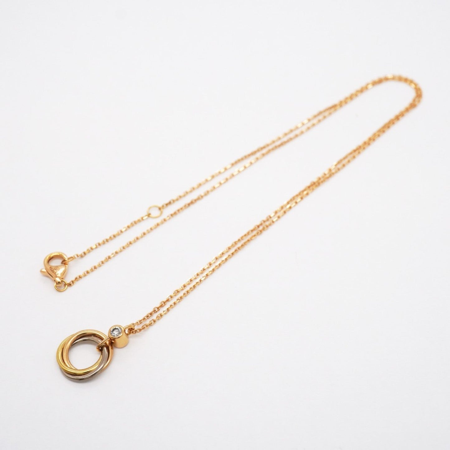 Trinity Pendant Necklace 18K Tricolor Gold