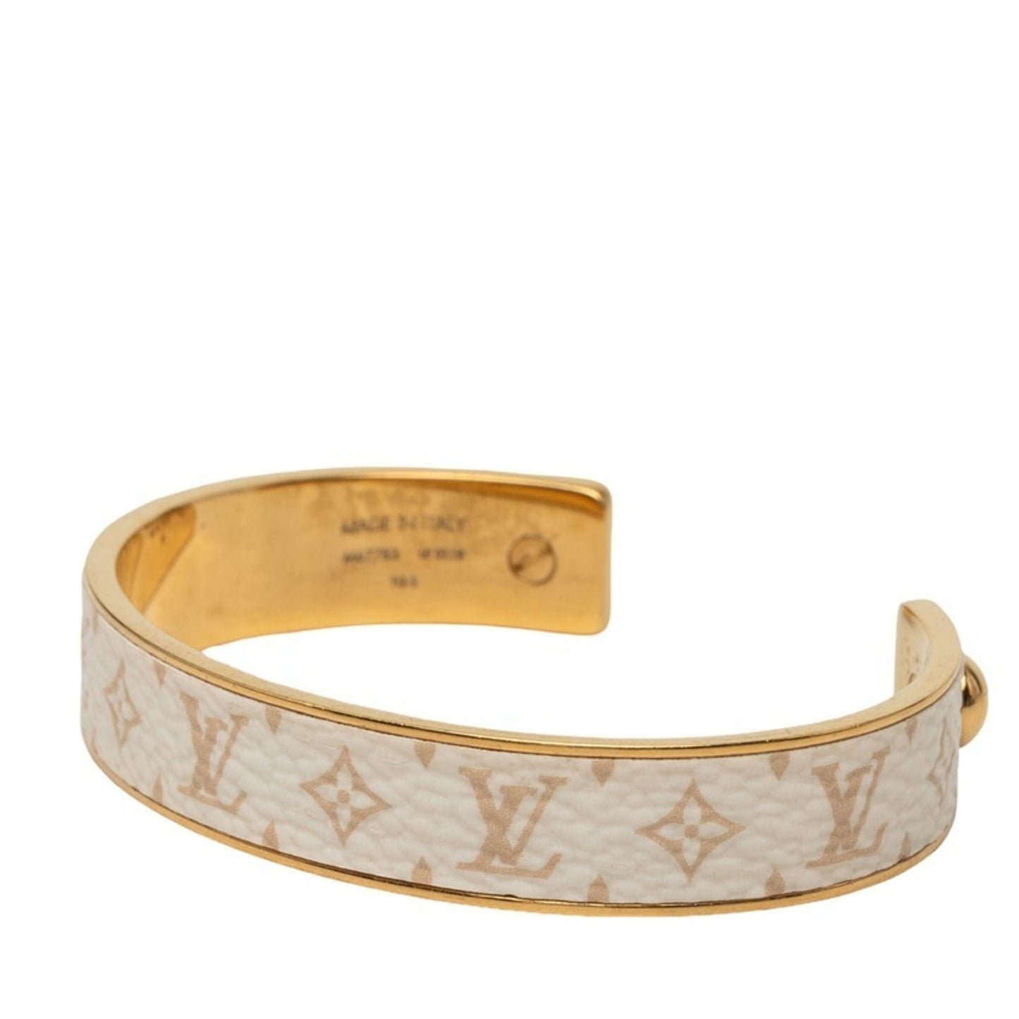 Jonc Wild LV Bracelet Gold and White