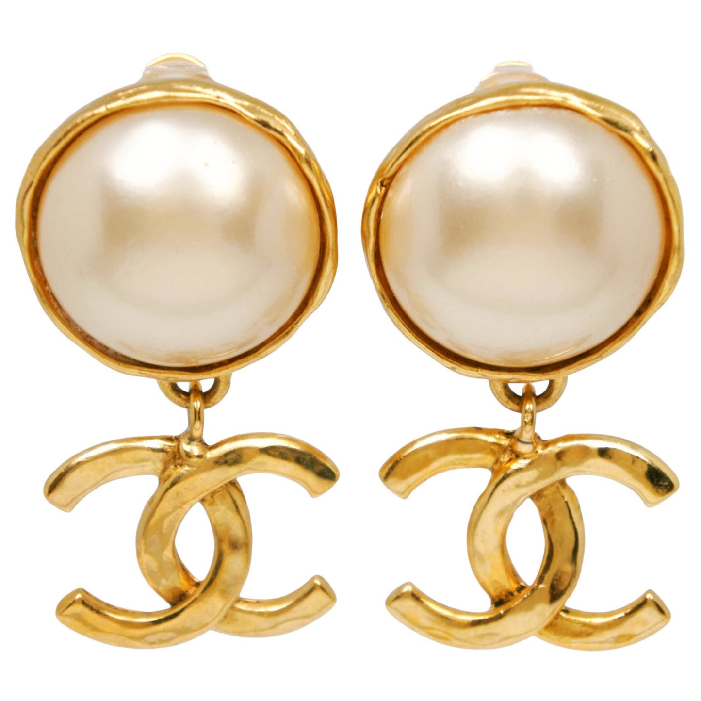 CC Logo Clip-On Earrings Metal