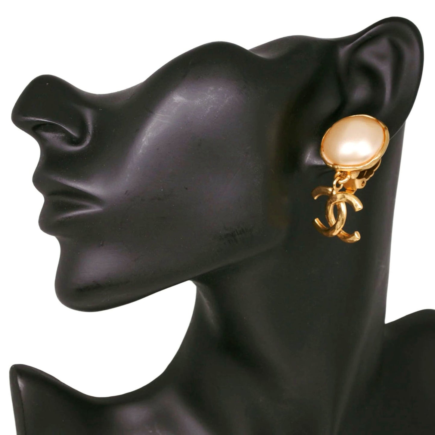 CC Logo Clip-On Earrings Metal