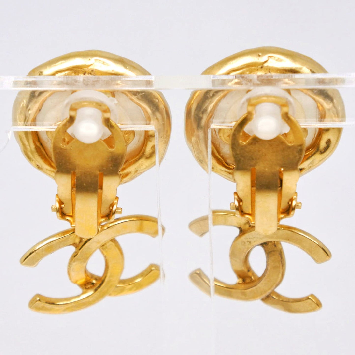 CC Logo Clip-On Earrings Metal