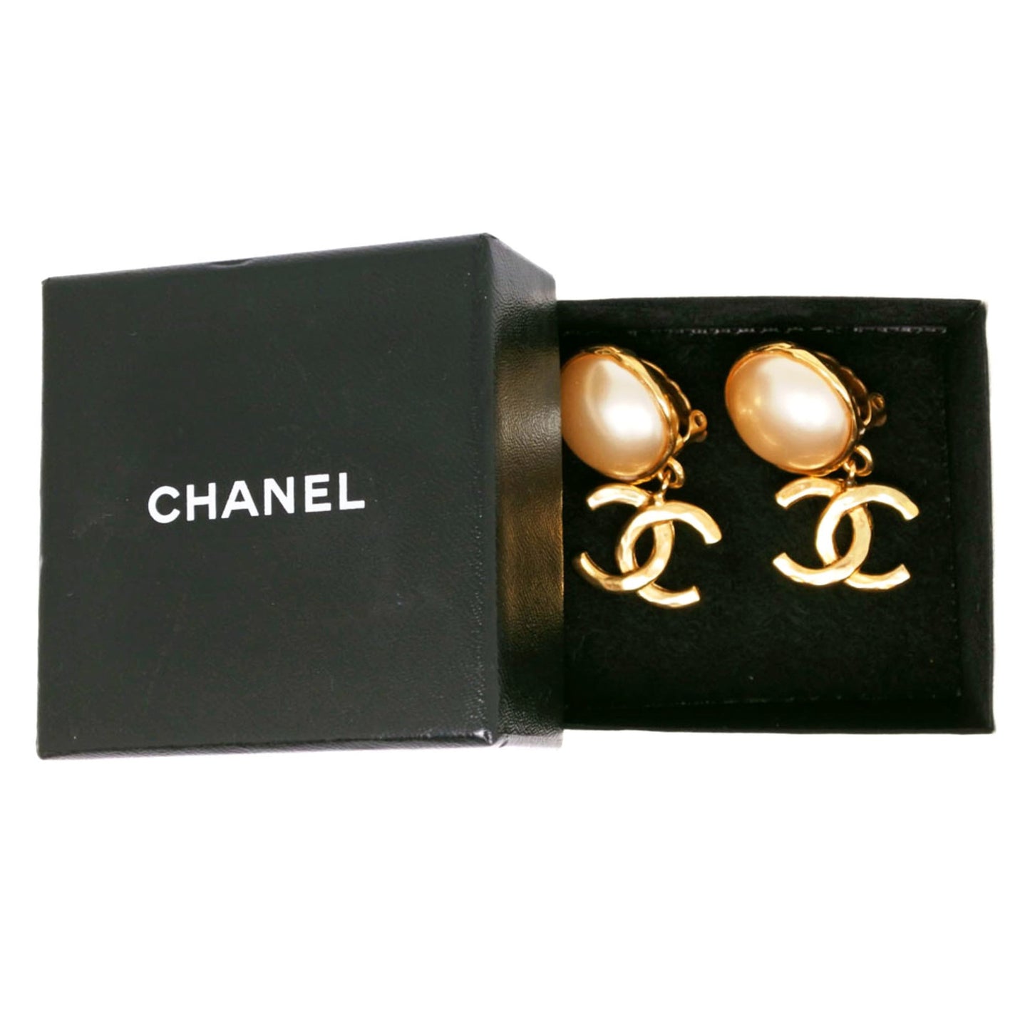 CC Logo Clip-On Earrings Metal