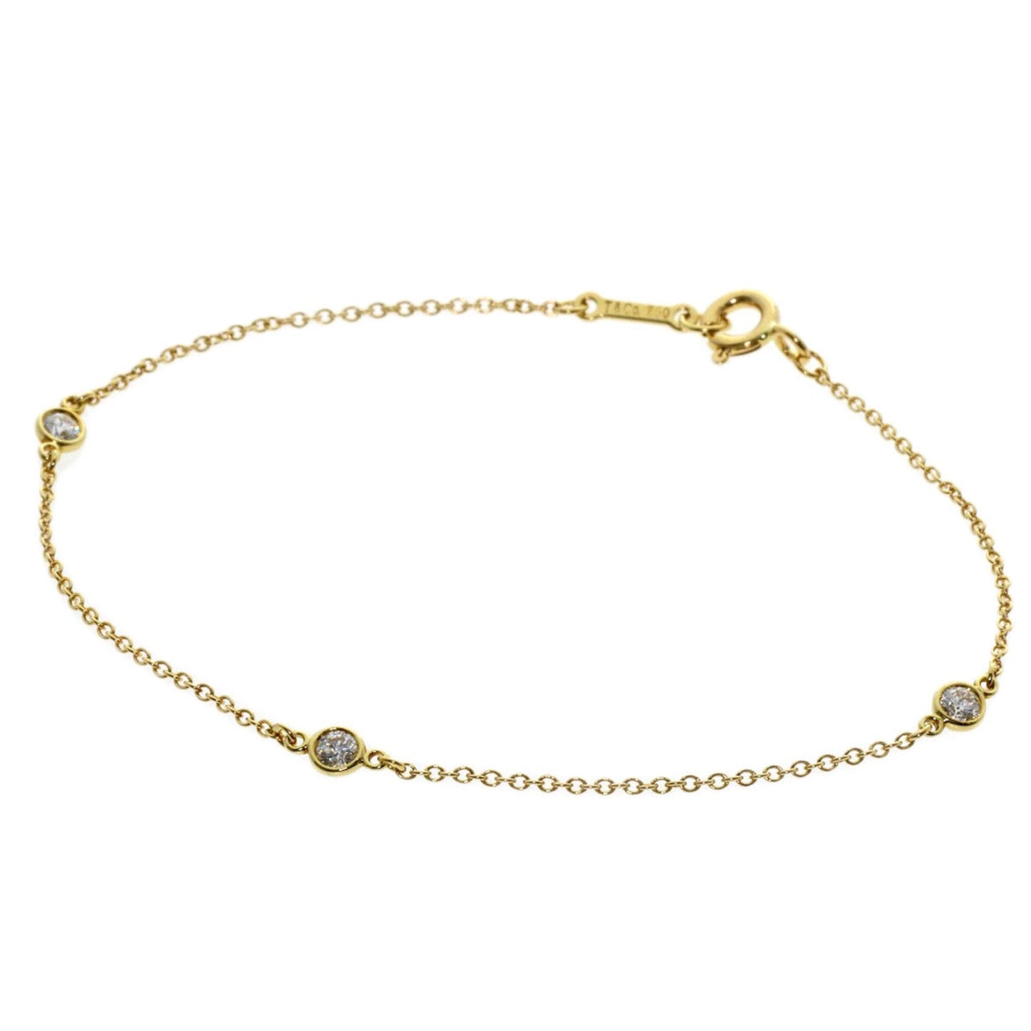 Elsa Peretti Diamonds By The Yard Pendant Necklace 18K Yellow Gold and Diamond