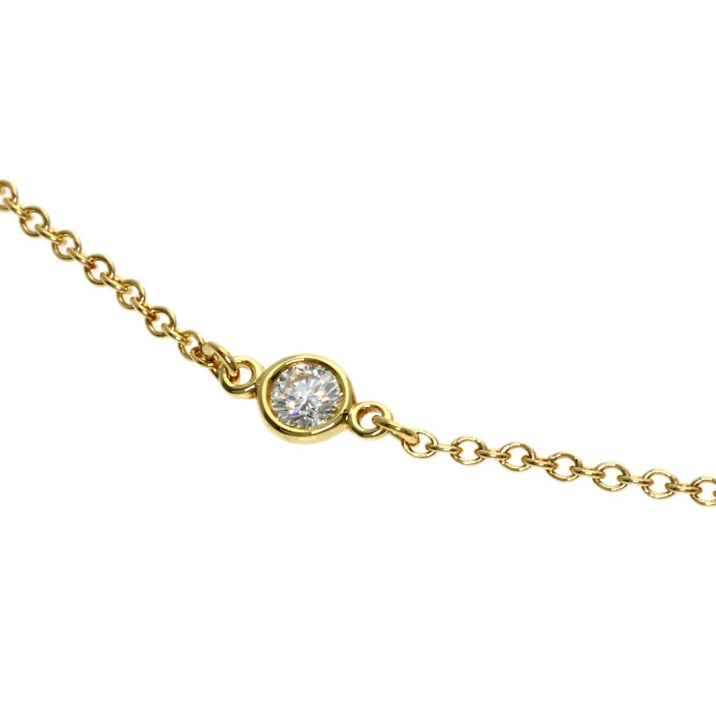 Elsa Peretti Diamonds By The Yard Pendant Necklace 18K Yellow Gold and Diamond