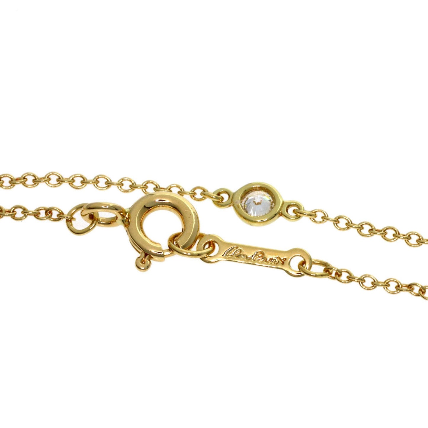 Elsa Peretti Diamonds By The Yard Pendant Necklace 18K Yellow Gold and Diamond