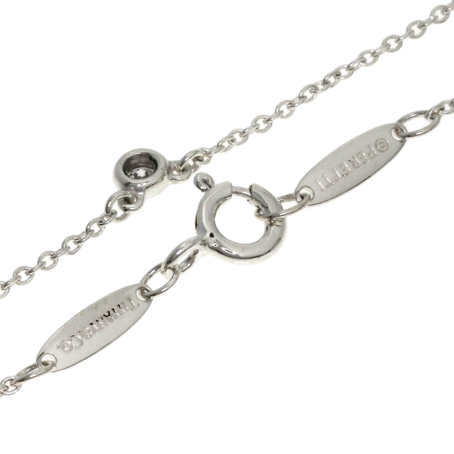 Elsa Peretti Diamonds By The Yard Pendant Necklace Sterling Silver and Diamond