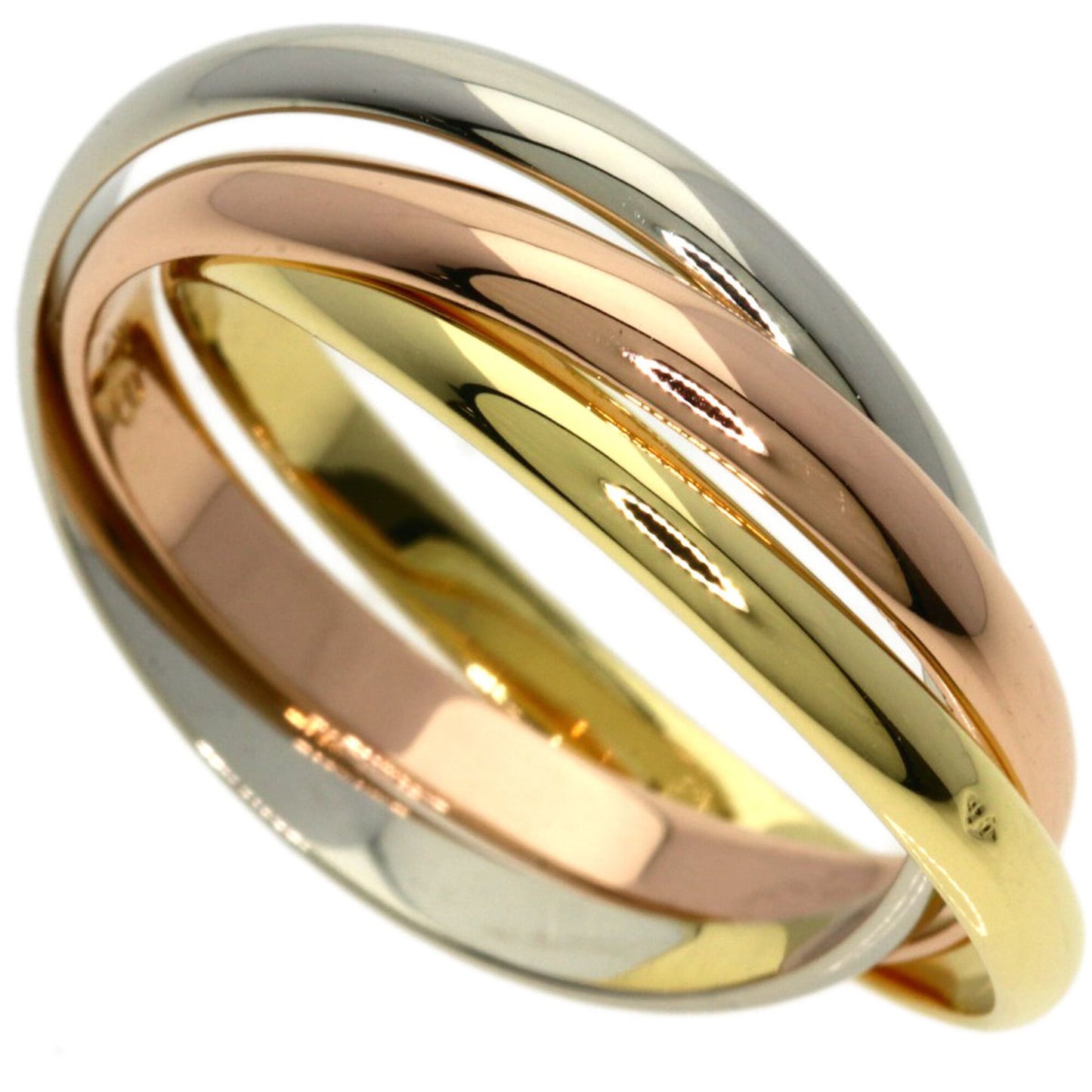 Trinity Ring 18K Yellow Gold and 18K White Gold