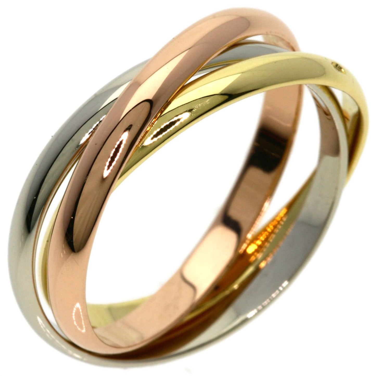 Trinity Ring 18K Yellow Gold and 18K White Gold