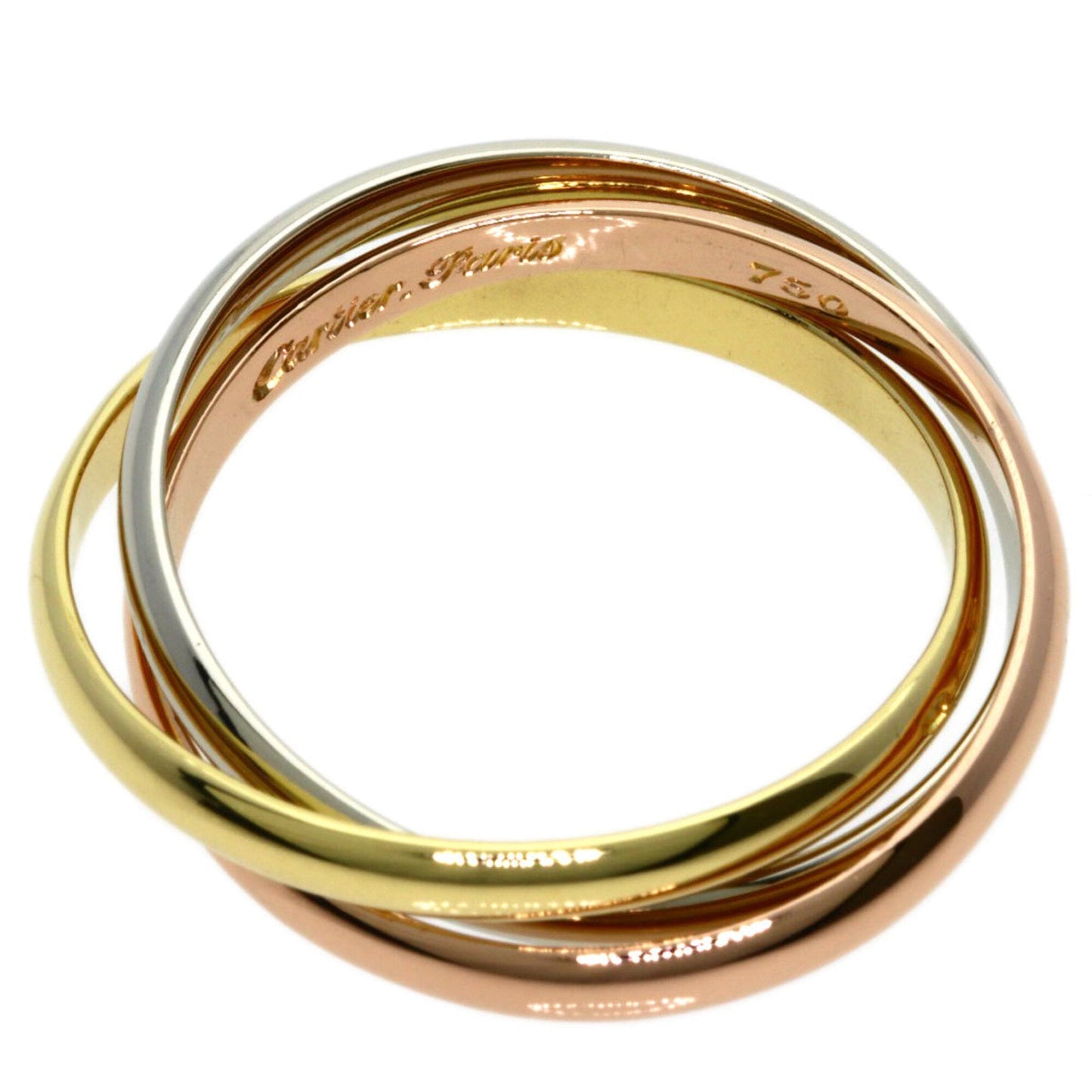 Trinity Ring 18K Yellow Gold and 18K White Gold