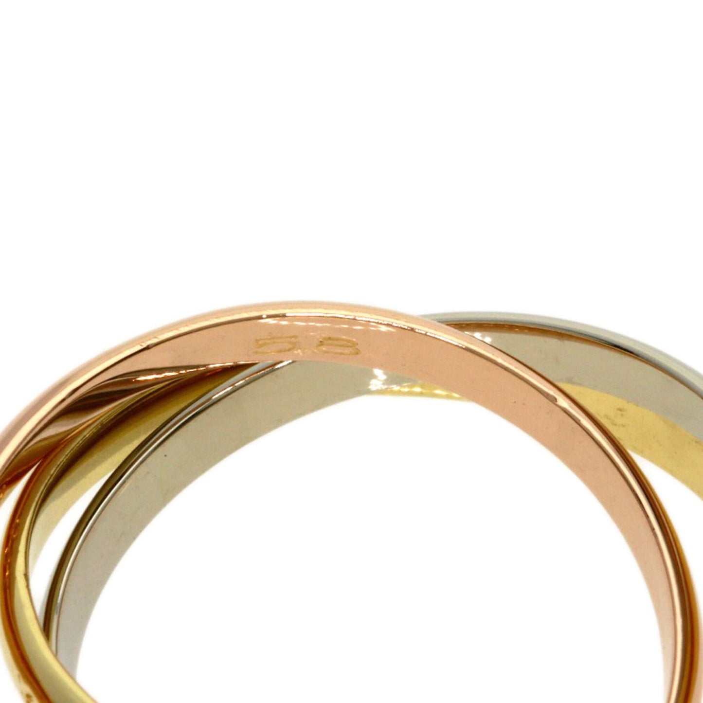 Trinity Ring 18K Yellow Gold and 18K White Gold