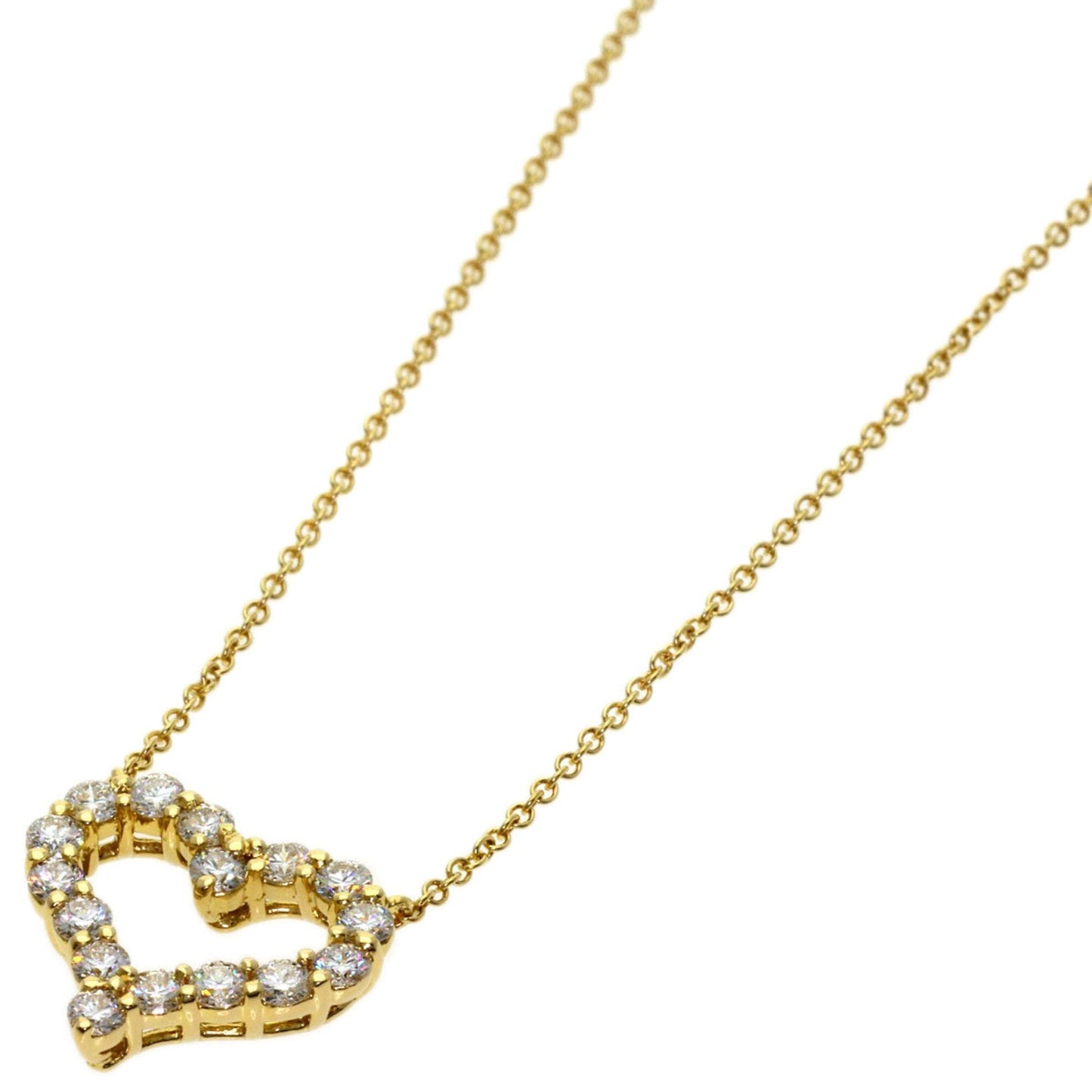Sentimental Heart Pendant Necklace 18K Yellow Gold