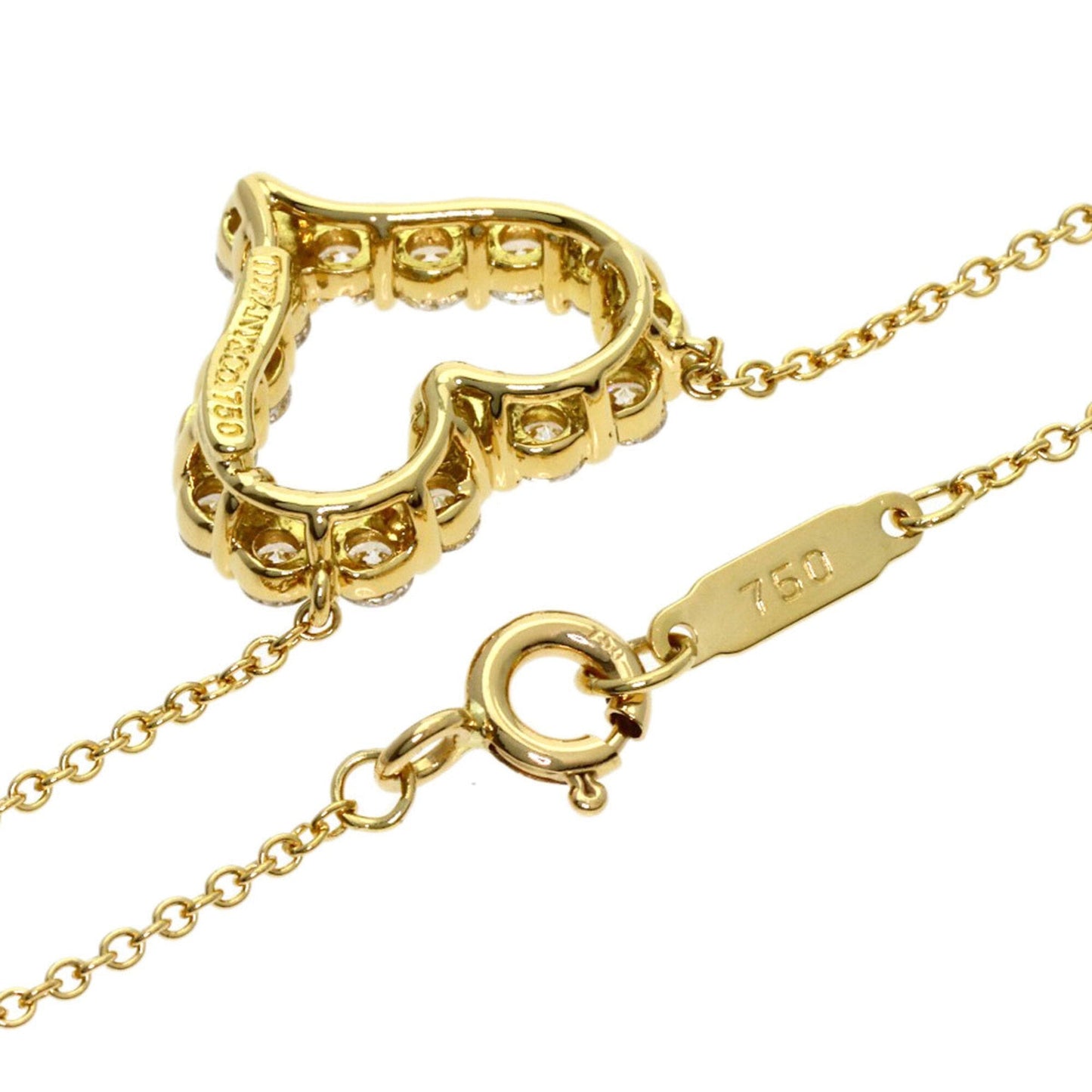 Sentimental Heart Pendant Necklace 18K Yellow Gold