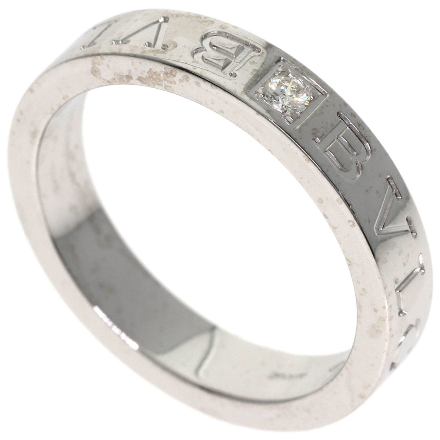 Double Ring 18K White Gold with Diamond