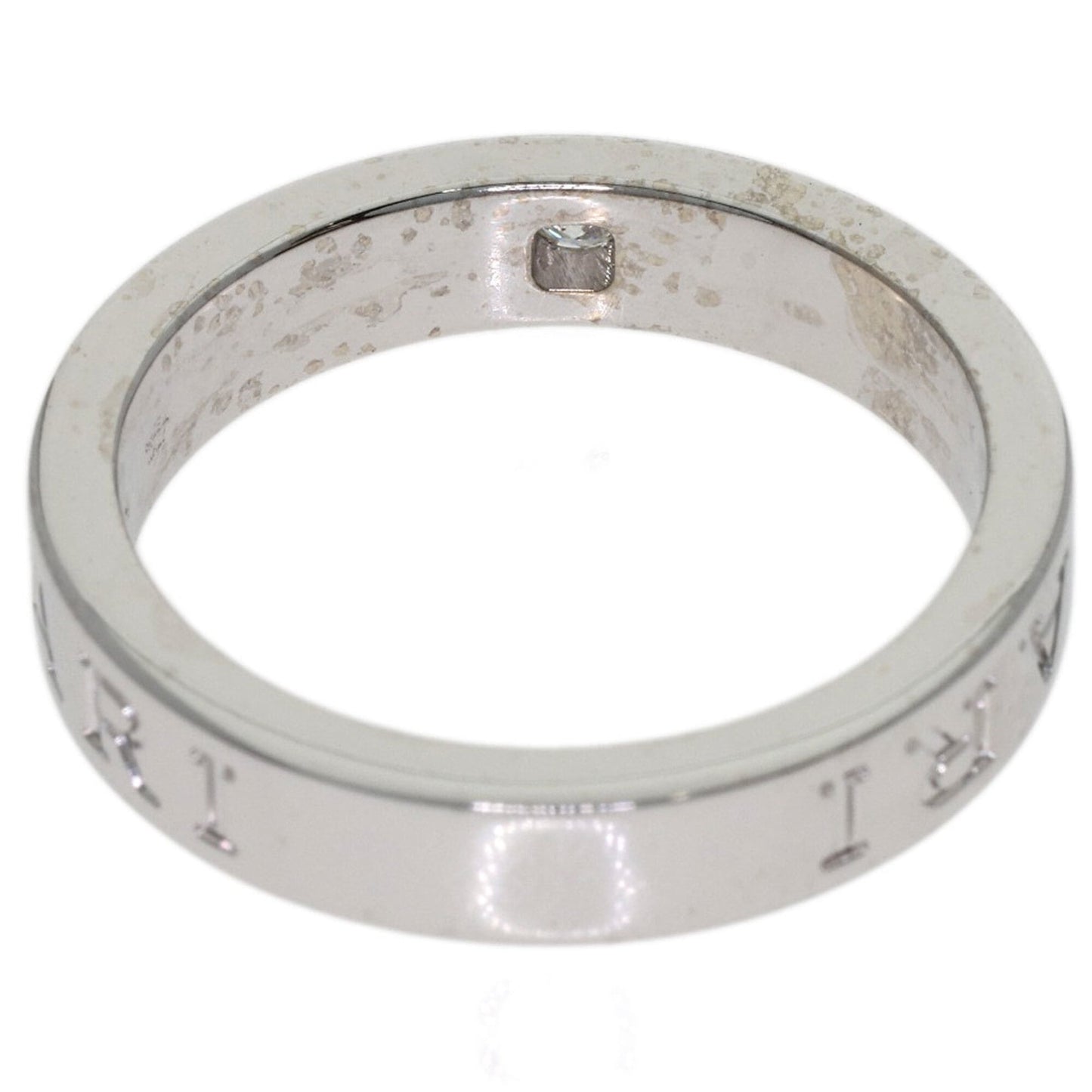 Double Ring 18K White Gold with Diamond