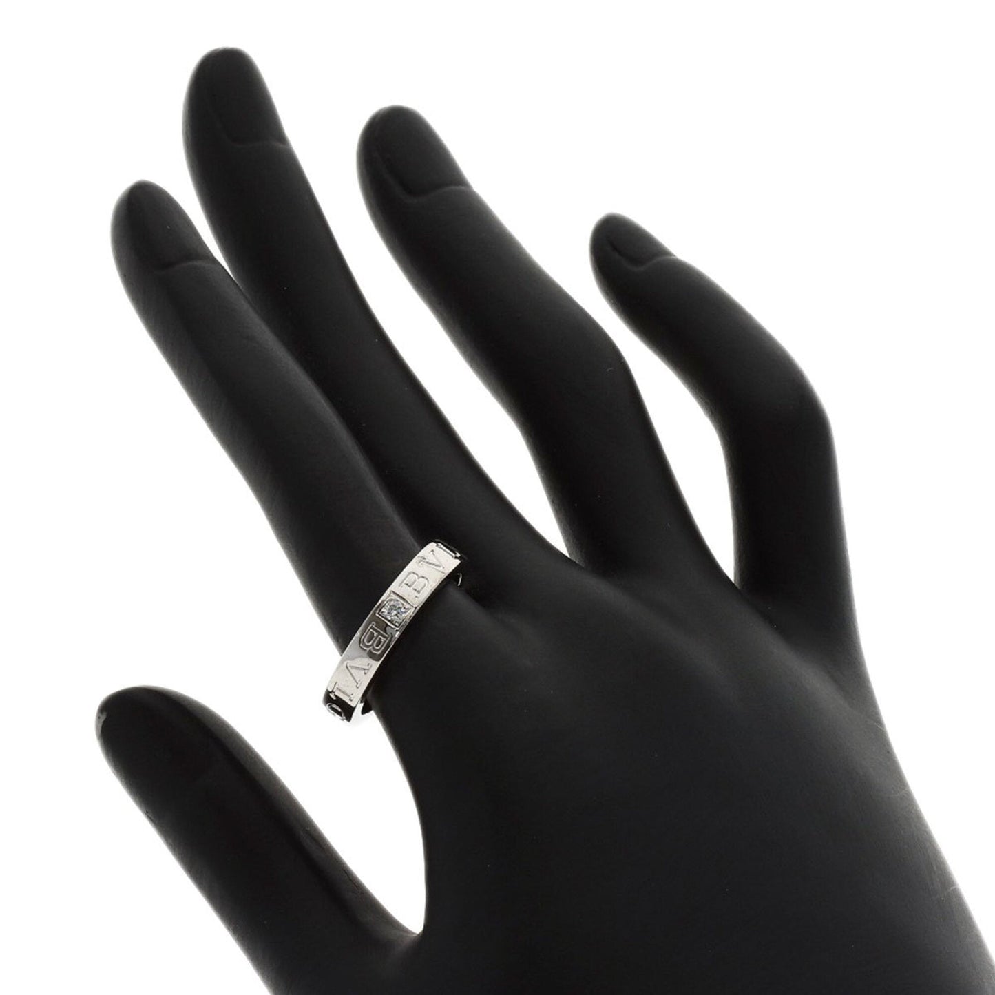 Double Ring 18K White Gold with Diamond