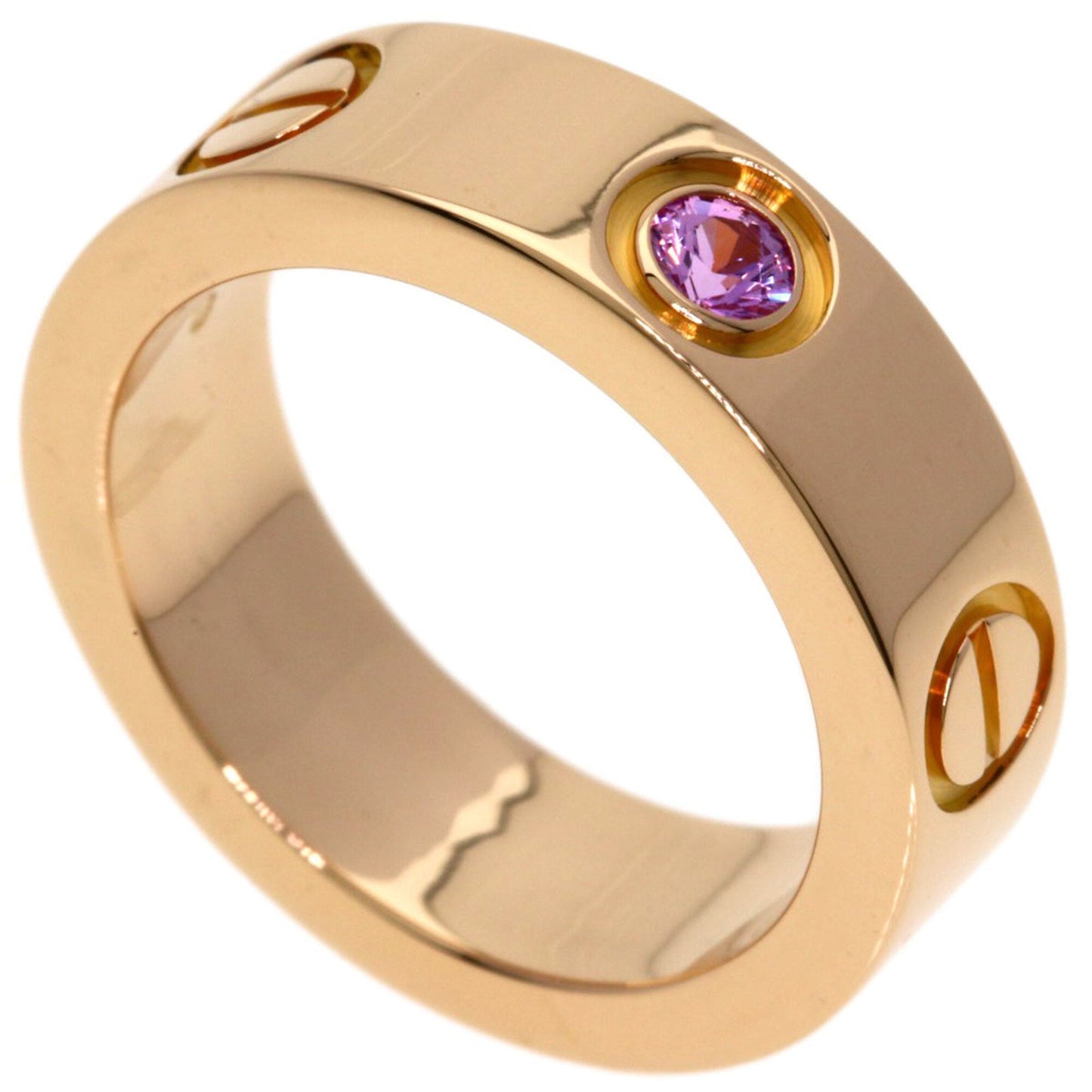 Love Ring 18K Rose Gold with Sapphire