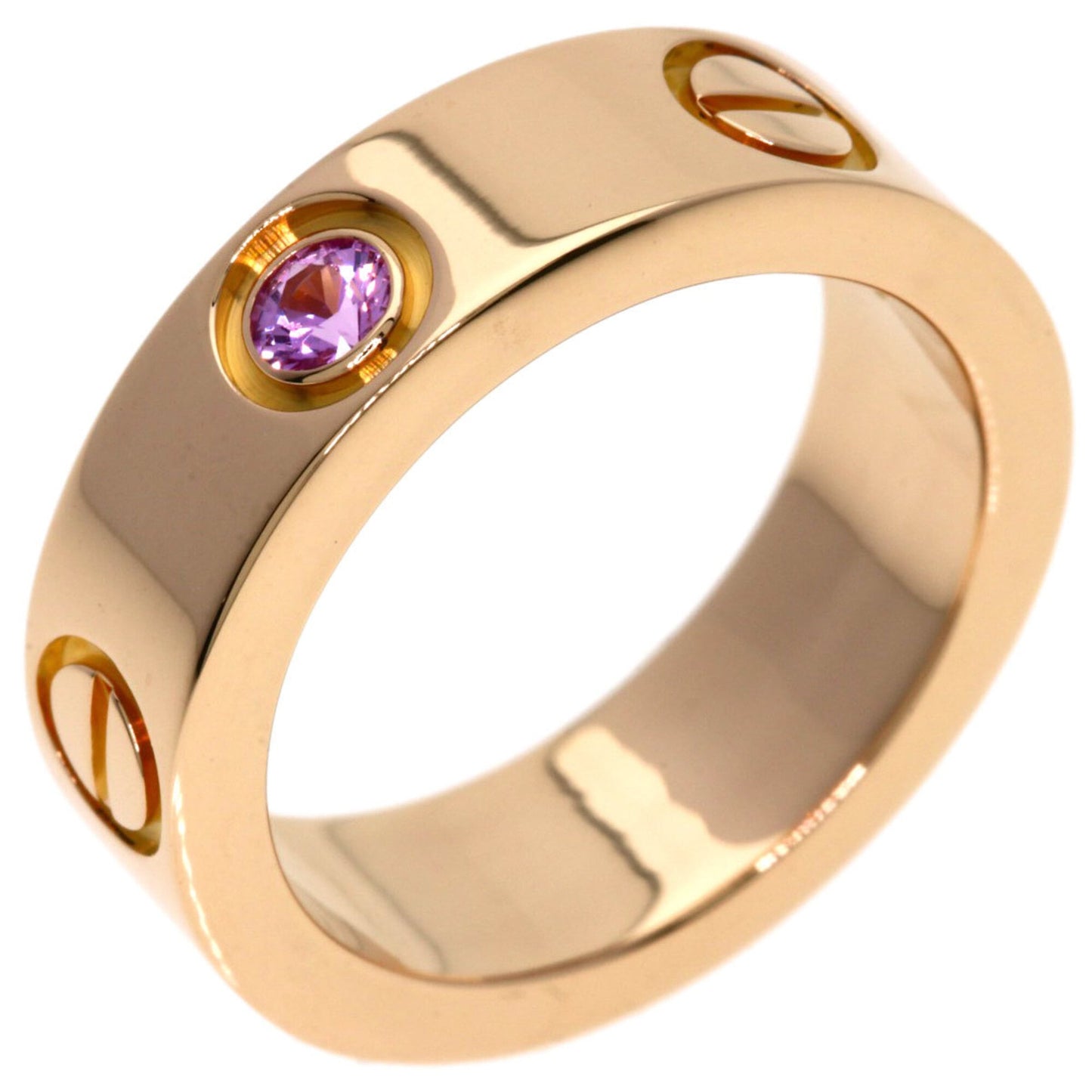 Love Ring 18K Rose Gold with Sapphire