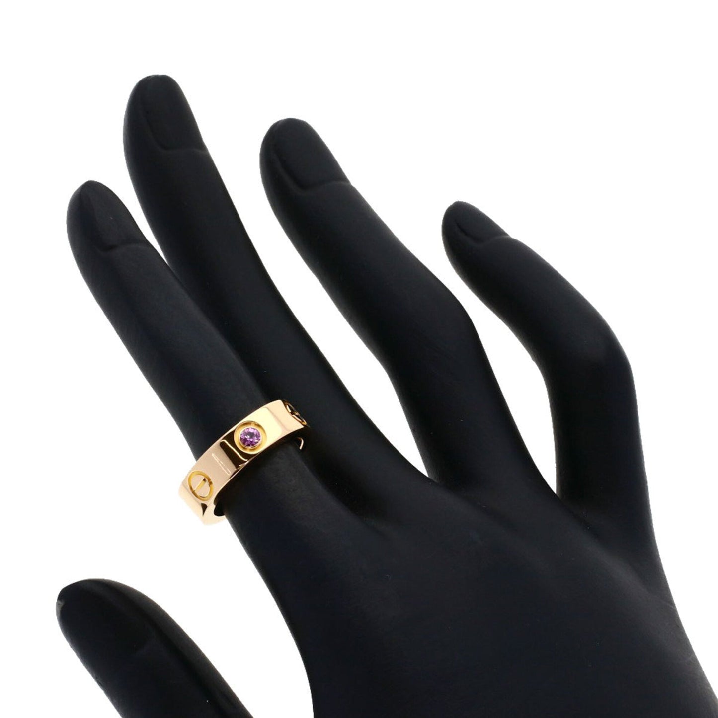 Love Ring 18K Rose Gold with Sapphire