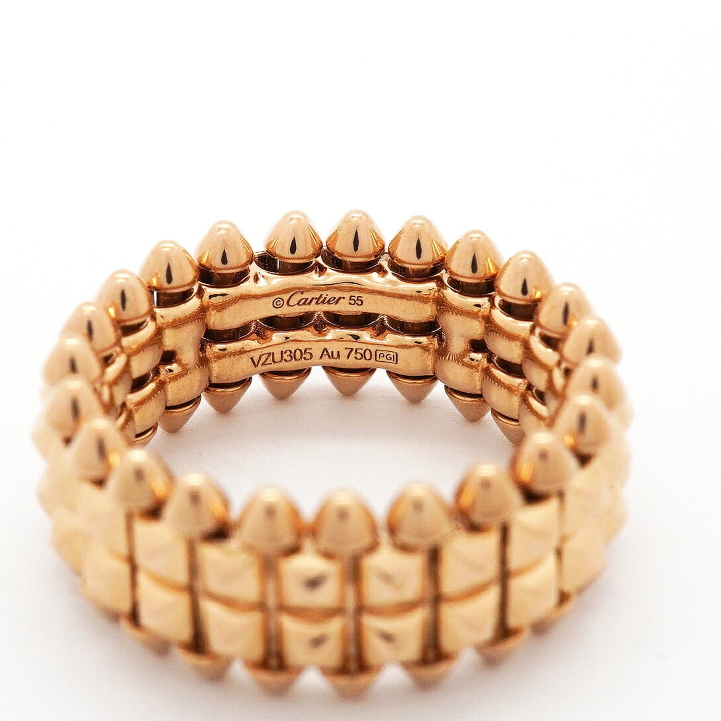 Crush Double Ring 18K Rose Gold