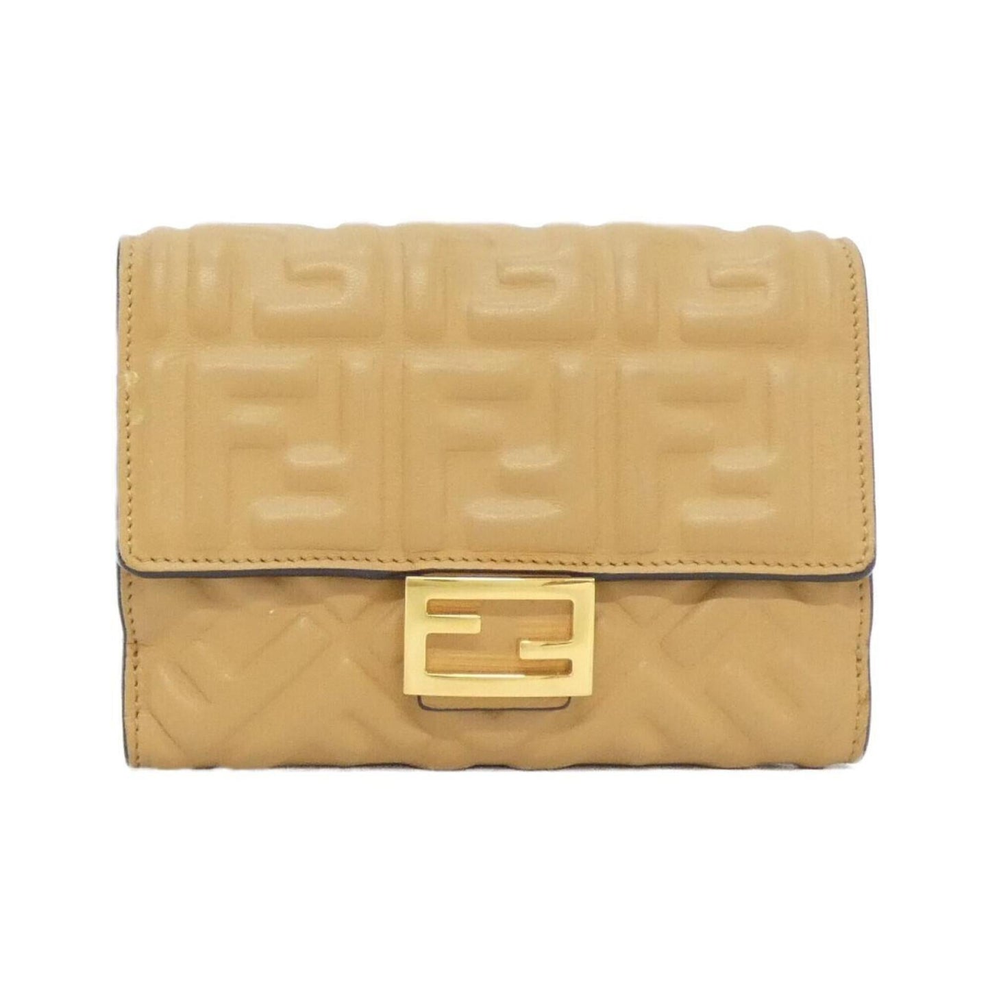 Baguette Continental Wallet Zucca Embossed Leather