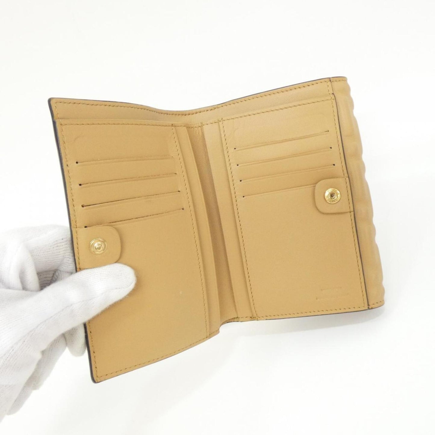 Baguette Continental Wallet Zucca Embossed Leather