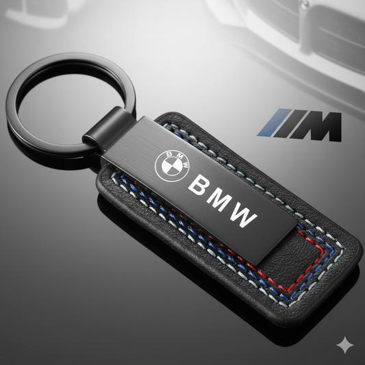 Premium Leather & Metal Keychain