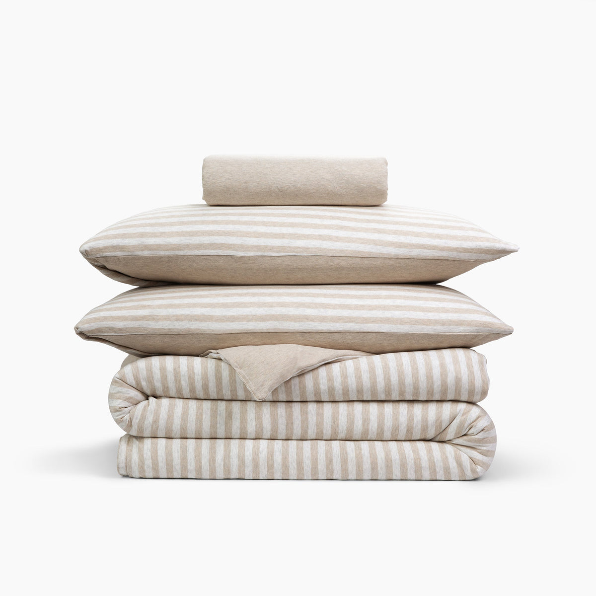 Cotton Jersey 4 Piece Bedding Set - Queen