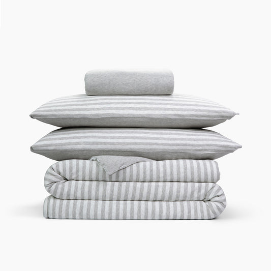 Cotton Jersey 4 Piece Bedding Set - Single