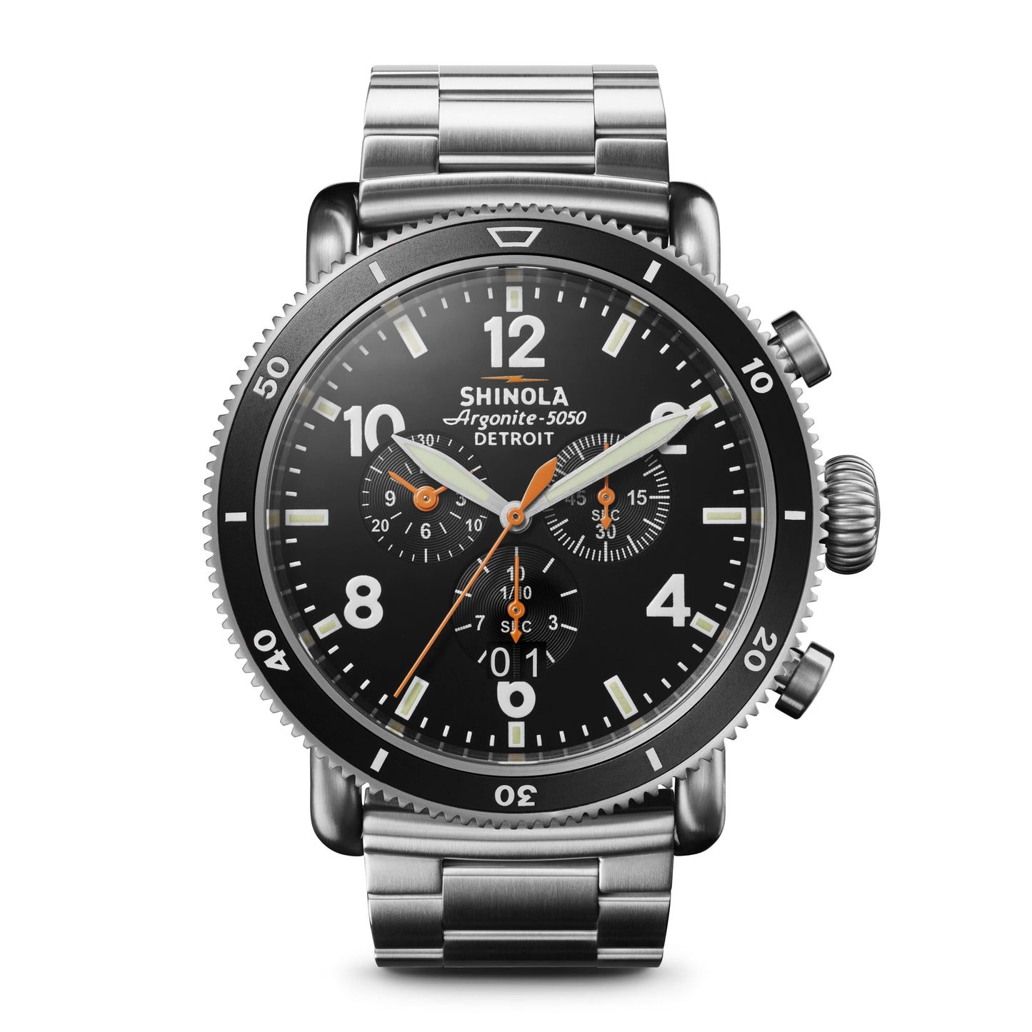 SHINOLA Black Blizzard 48mm Watch