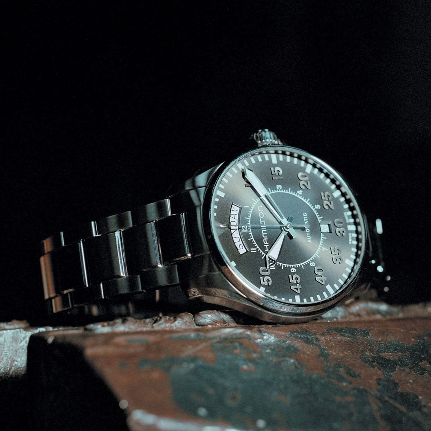 HAMILTON Khaki Aviation Pilot Day Date Auto 42mm Watch