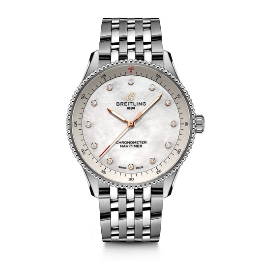 BREITLING Navitimer Mother of Pearl Dial 32mm Watch