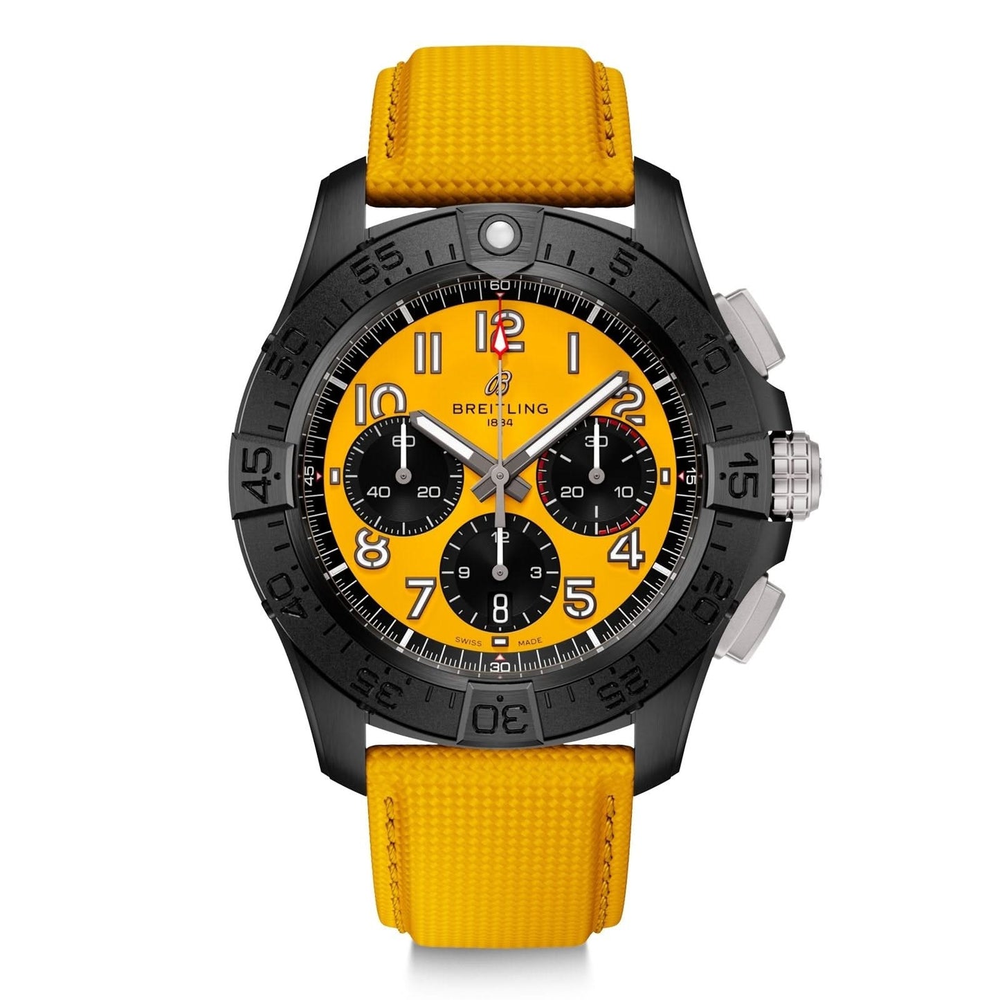 BREITLING Avenger B01 Chronograph Night Mission Yellow 44mm Watch