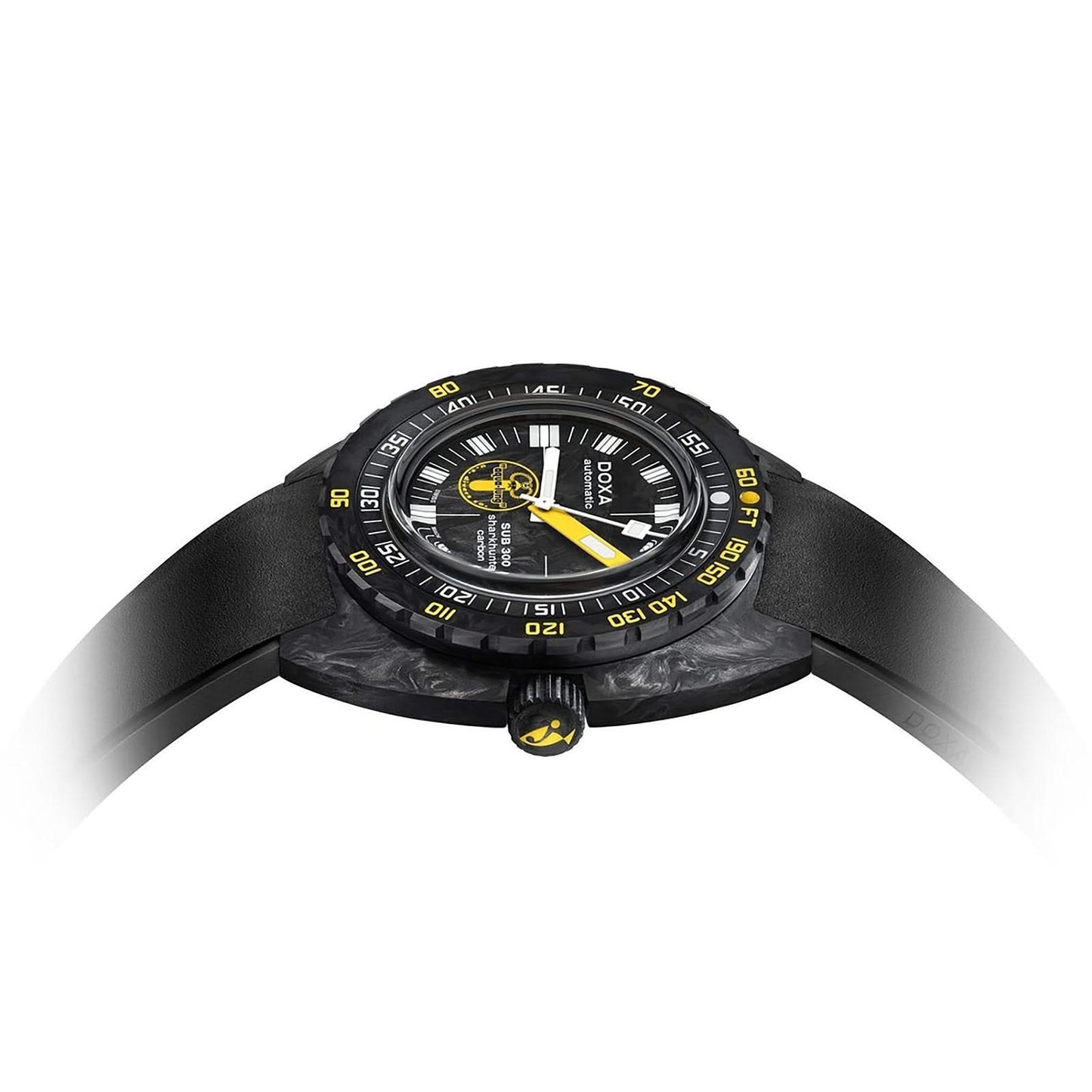 DOXA SUB 300 Carbon Aqua Lung US Divers Sharkhunter Watch