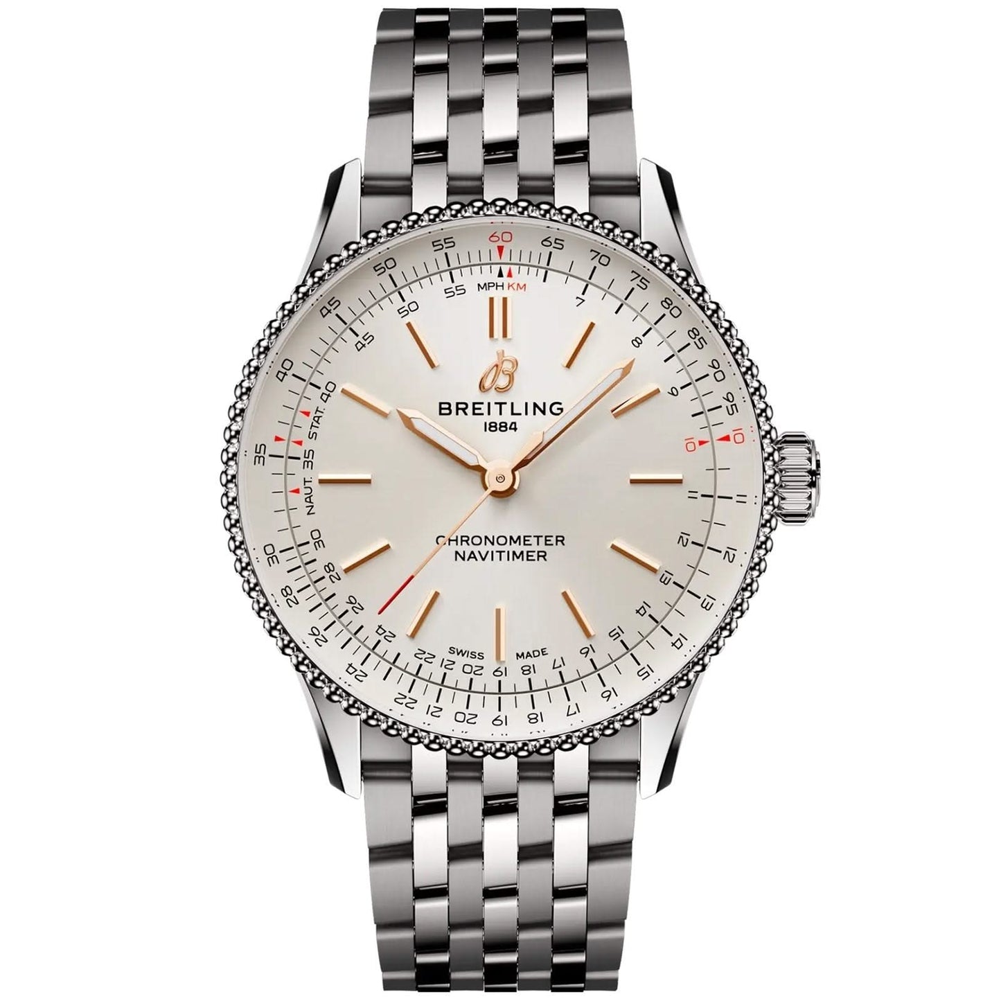 BREITLING Navitimer Mother of Pearl Dial 36mm Watch