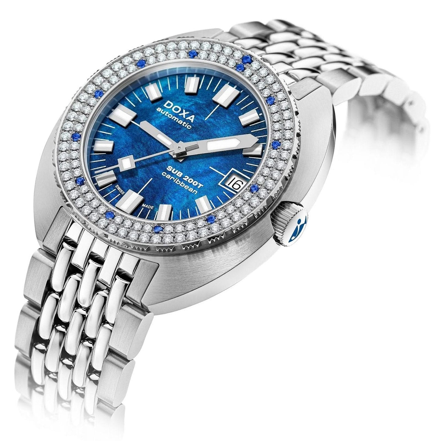 DOXA SUB 200T Diamonds Caribbean Watch