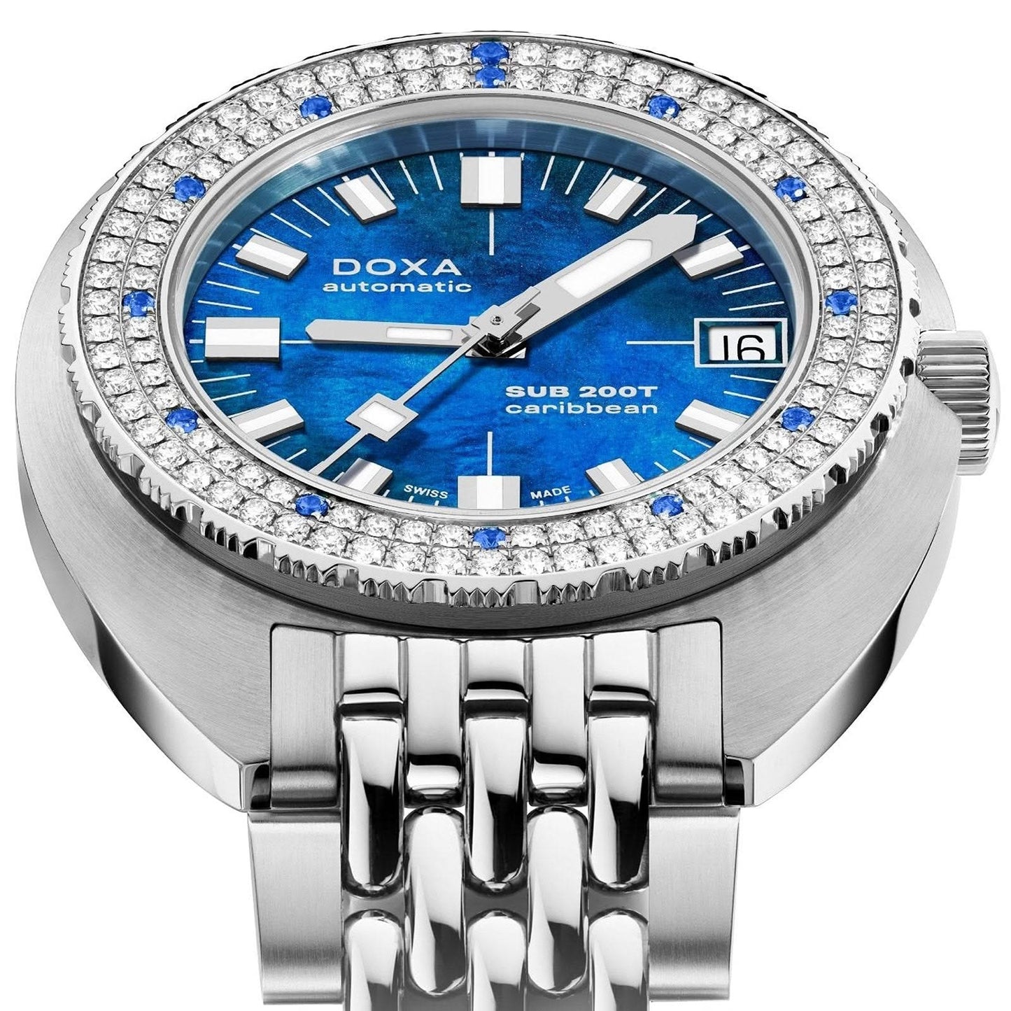 DOXA SUB 200T Diamonds Caribbean Watch