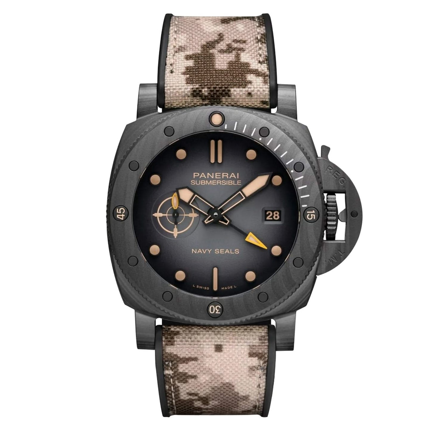 Submersible QuarantaQuattro GMT Navy SEALs Carbotech™